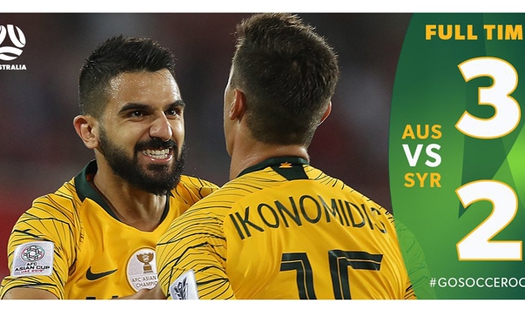 VIDEO Australia 3-2 Syria: Chiến thắng nghẹt thở