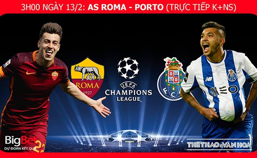 Nhận định và soi kèo Roma vs Porto (3h00 ngày 13/2). Soi kèo Roma. Dự đoán bóng đá Roma