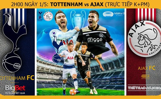 Soi kèo dự đoán bóng đá Tottenham vs Ajax ( 02h00, 1/5). Trực tiếp K+PM