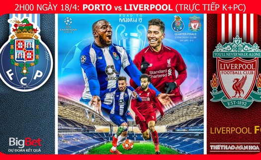 Soi kèo dự đoán bóng đá Porto vs Liverpool (2h00 ngày 18/4), lượt về tứ kết Cúp C1. Trực tiếp K+PC