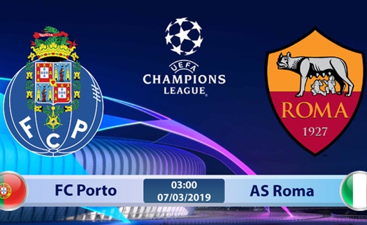 Soi kèo, dự đoán bóng đá Porto vs Roma (3h00 ngày 7/3), vòng 1/8 Cúp C1. Trực tiếp K+PC