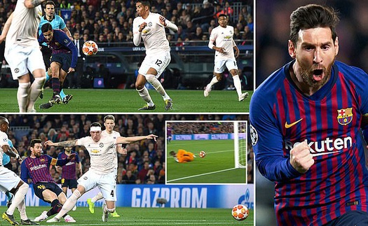 VIDEO bàn thắng Barca 3-0 MU (tổng 4-0): Messi lập cú đúp, De Gea mắc sai lầm ngớ ngẩn