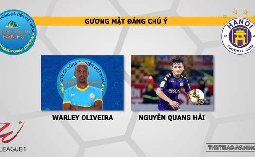 Khánh Hòa vs Hà Nội: Nhận định và trực tiếp bóng đá VTV6 (19h00, 12/4). Lịch thi đấu Wake-up 247 V-League 2019