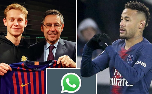 Barca dùng tin nhắn của Neymar để 'cuỗm' Frenkie De Jong ngay trước mũi PSG