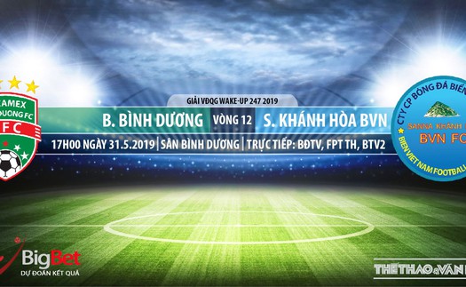 Trực tiếp bóng đá: HAGL vs Hà Nội, Bình Dương vs Khánh Hòa (17h00, 31/05). Xem trực tiếp VTV6