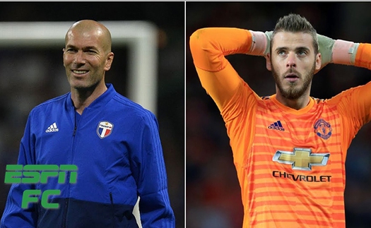 MU lo sốt vó khi Zidane thuyết phục Real chi 75 triệu bảng mua De Gea