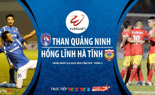 Soi kèo bóng đá Than Quảng Ninh vs Hồng Lĩnh Hà Tĩnh. VTV6, VTV5 trực tiếp bóng đá Việt Nam