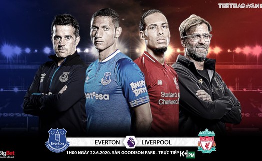 Soi kèo bóng đá Everton vs Liverpool. Trực tiếp bóng đá Vòng 30 Ngoại hạng Anh. K+. K+PM