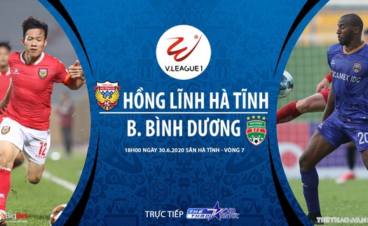 Soi kèo bóng đá Hà Tĩnh vs Bình Dương. Trực tiếp bóng đá Việt Nam. V-League 2020