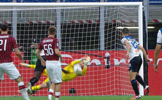 AC Milan 1-1 Atalanta: Donnarumma cản 11m, Calhanoglu lập siêu phẩm đá phạt