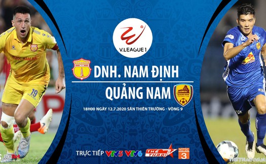 Soi kèo bóng đá Nam Định vs Quảng Nam. VTV6 trực tiếp bóng đá Việt Nam