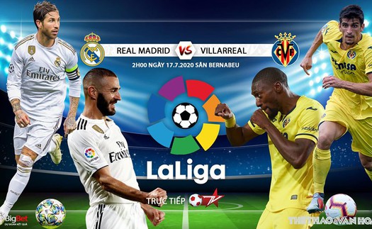 Soi kèo bóng đá Real Madrid vs Villarreal. Trực tiếp bóng đá vòng 37 La Liga. BĐTV