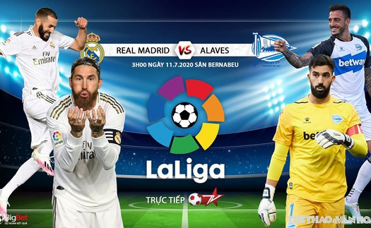 Soi kèo bóng đá Real Madrid vs Alaves. Trực tiếp bóng đá Vòng 35 La Liga. BĐTV