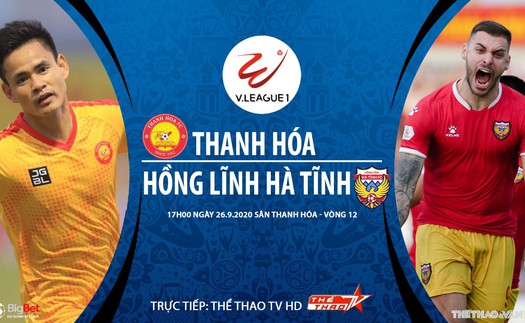 Soi kèo bóng đá Thanh Hóa vs Hà Tĩnh. Trực tiếp bóng đá V-League 2020