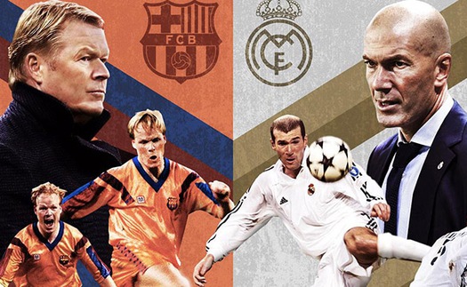 Kinh điển Barcelona vs Real Madrid: Zidane và Koeman đã nói gì?