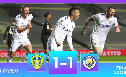 Leeds 1-1 Man City: Sắm trung vệ đắt giá, Man City vẫn mất điểm vì sai lầm hàng thủ