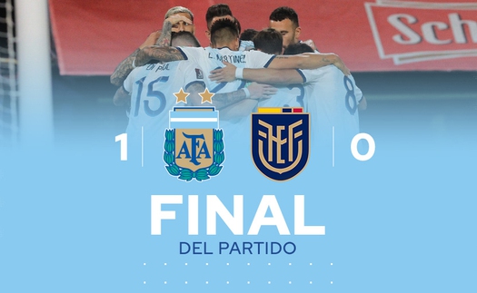 Argentina 1-0 Ecuador: Messi giúp Argentina thắng trận đầu vòng loại World Cup 2022