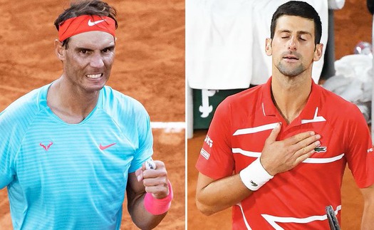 Nadal gặp Djokovic ở Chung kết Pháp mở rộng 2020