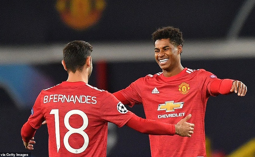 MU 5-0 RB Leipzig: Rashford lập hat-trick, 'Quỷ đỏ tạo mưa bàn thắng