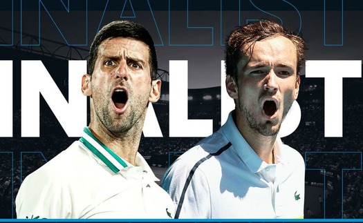 Trực tiếp Djokovic vs Medvedev (15h30 ngày 21/2). TTTV trực tiếp tennis chung kết Úc mở rộng