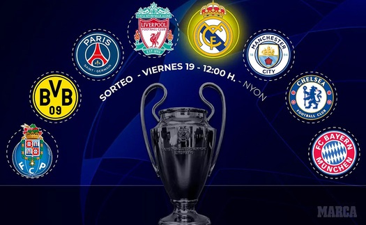 Lịch thi đấu tứ kết cúp C1: Real Madrid vs Liverpool, Bayern Munich vs PSG