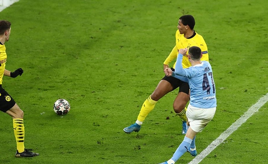 Man City 2-1 Dortmund: De Bruyne và Foden giúp Man City tạo lợi thế