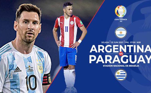 Link xem trực tiếp Argentina vs Paraguay. BĐTV trực tiếp Copa America 2021