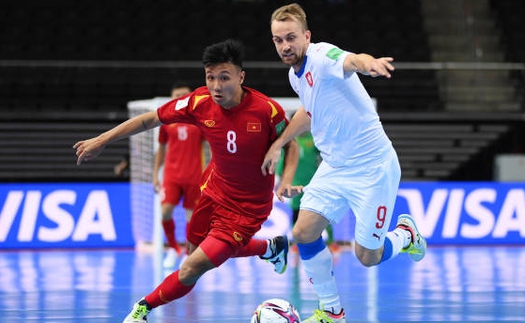 Báo Séc ca ngợi sự kiên cường của tuyển futsal Việt Nam