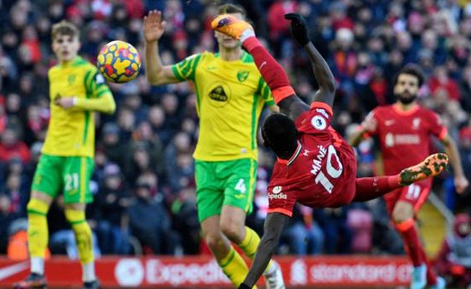 Liverpool 3-1 Norwich: Mane lập siêu phẩm, Liverpool ngược dòng thành công