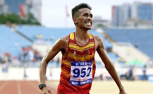 Người hùng điền kinh Timor Leste nói gì sau khi giành HCB ở SEA Games 31?