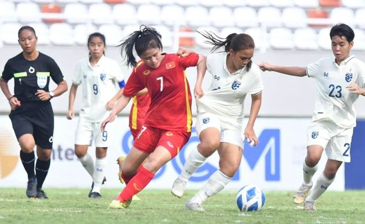 U18 nữ Việt Nam 1-0 Thái Lan: Như Quỳnh tỏa sáng, U18 nữ Việt Nam toàn thắng vòng bảng