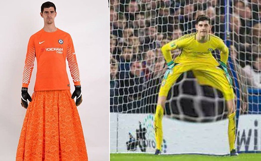 Chết cười trước ảnh chế thủ môn Courtois bị Messi ‘xâu kim’ 2 lần