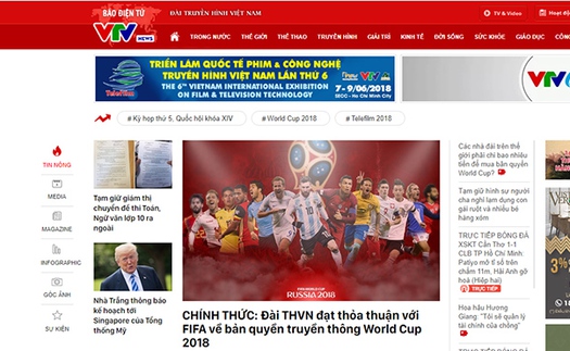 CHÍNH THỨC: VTV thông báo đã có bản quyền World Cup 2018