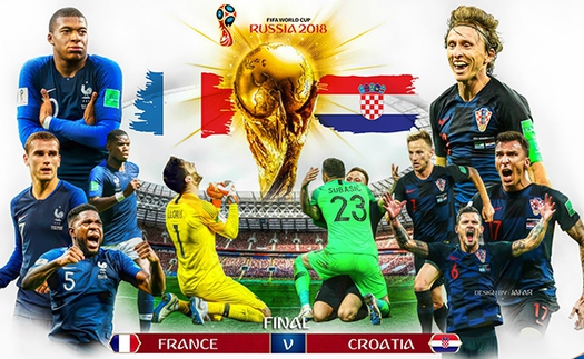 Pháp vs Croatia: Soi kèo và trực tiếp chung kết World Cup 2018