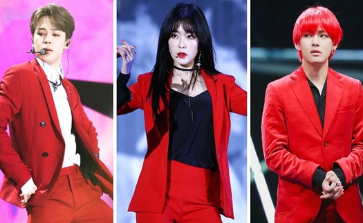 BTS, Red Velvet, Twice... 'đọ' thần thái trong cùng một kiểu trang phục