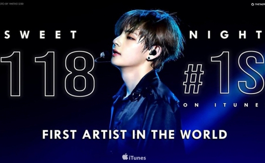 V BTS là nghệ sĩ đầu tiên lập kỷ lục này với iTunes