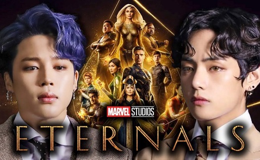 Nhạc Jimin BTS viết tưng bừng trên phim Marvel của Angelina Jolie