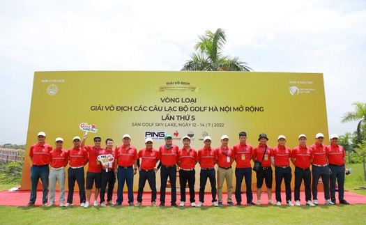 Xác định 8 đội cuối cùng lọt vào vòng chung kết Giải Vô địch các Câu lạc bộ Golf Hà Nội Mở rộng 2022