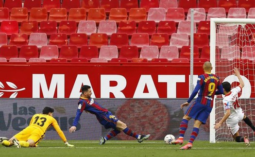 Sevilla 0-2 Barcelona: Dembele và Messi lập công, Barca giành chiến thắng thuyết phục