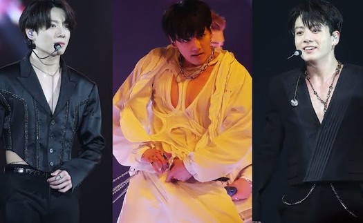 Jungkook BTS trong những bộ trang phục gợi cảm nhất trên sân khấu