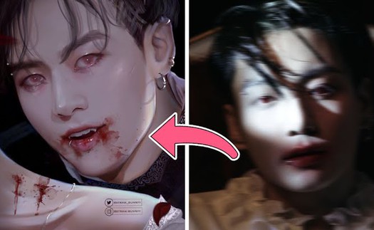 10+ hình ảnh vampire Jungkook do fan chế từ teaser ‘Me, Myself, and Jung Kook’