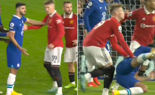 Chelsea 1-1 MU: McTominay đã bị khiêu khích trước khi MU bị thổi phạt đền?