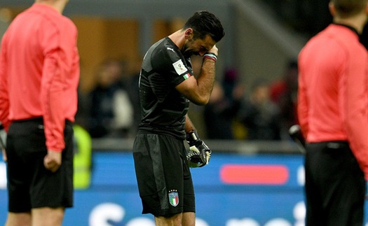 Italy 0-0 (chung cuộc: 0-1) Thụy Điển: Azzurri vắng mặt ở World Cup lần đầu sau 60 năm