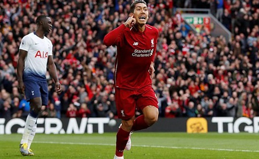 Liverpool 2-1 Tottenham: Salah lập công, Liverpool trở lại ngôi đầu bảng (FT)