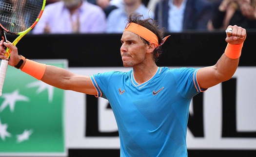 Đánh bại Djokovic, Nadal lần thứ 9 vô địch Rome Masters. Một kỷ lục!