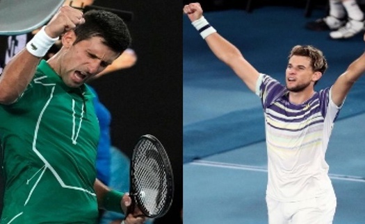 Trực tiếp chung kết Úc mở rộng, Djokovic vs Dominic Thiem: Cuộc chiến sinh tử. TTTV trực tiếp