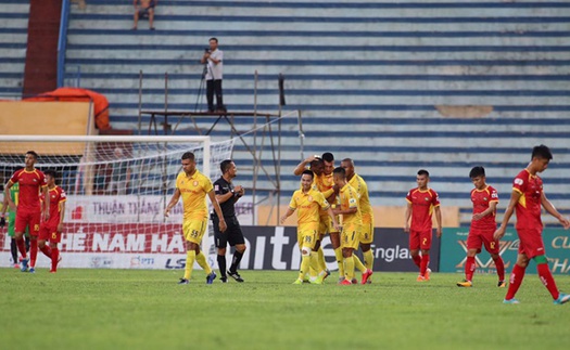 Kết quả vòng V-League vòng 7: Nam Định đại thắng SLNA. Hà Nội gục ngã trước Sài Gòn