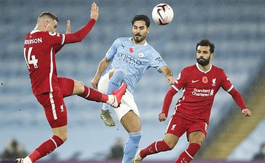 Man City 1-1 Liverpool: De Bruyne sút hỏng 11m, Liverpool tụt xuống thứ 3