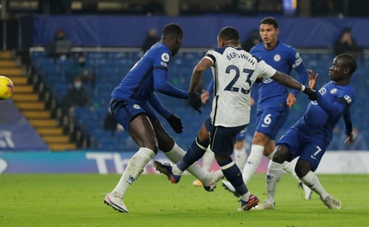 Chelsea 0-0 Tottenham: Derby London bất phân thắng bại, Tottenham trở lại ngôi đầu