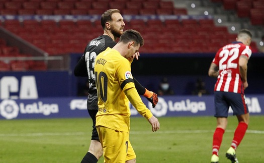 Atletico 1-0 Barca: Khi Messi không thể ‘gánh team’…